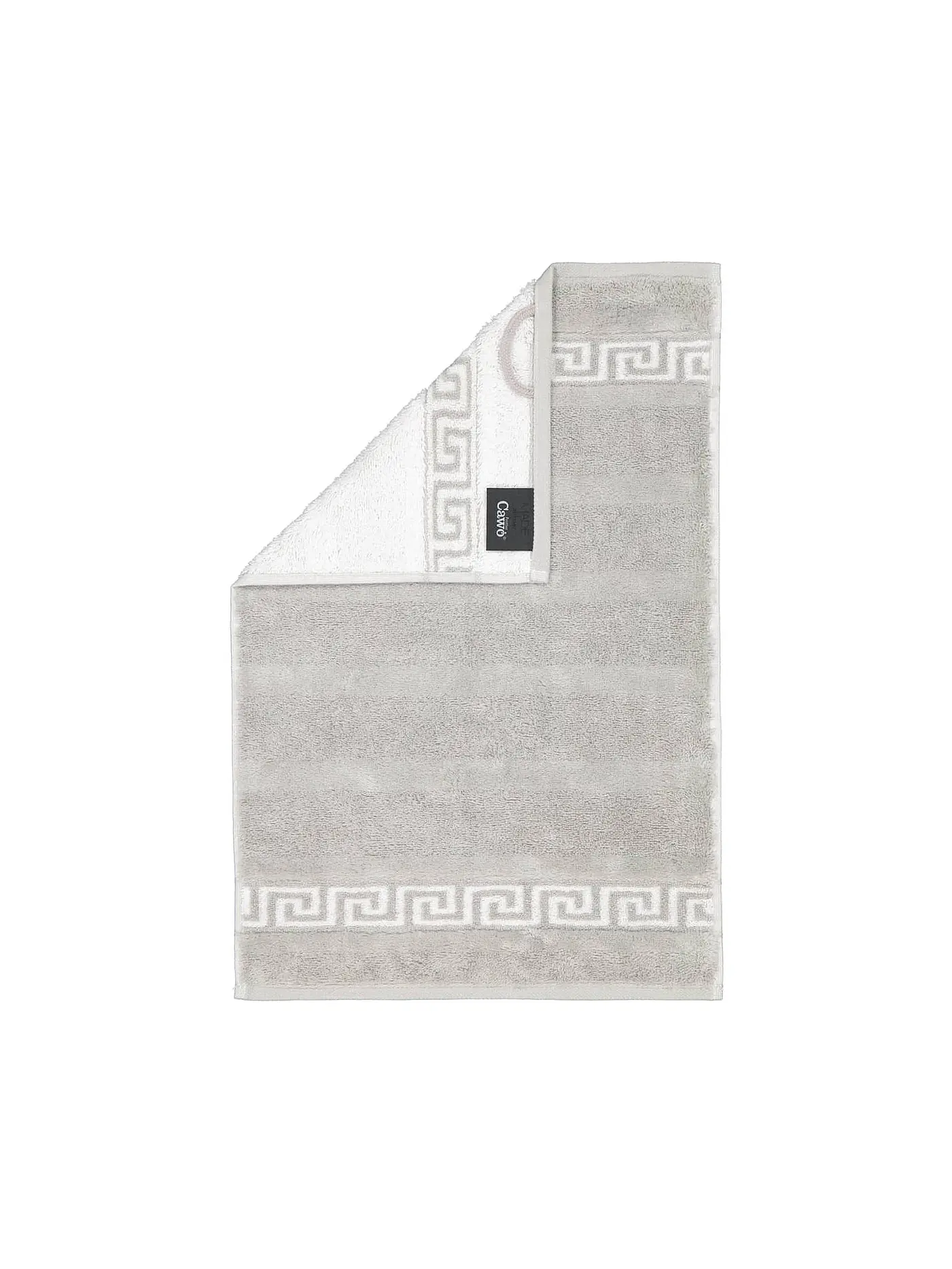 CAWÖ | Gästetuch Noblesse Duo 30x50cm Graphit | silber